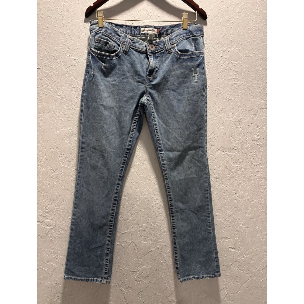 Aeropostale Skinny Jeans Blue Medium Wash Stretch Denim Pockets 11/12